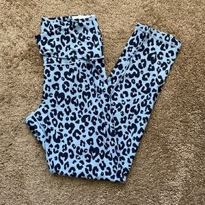 Aerie Blue Cheetah Leggings
